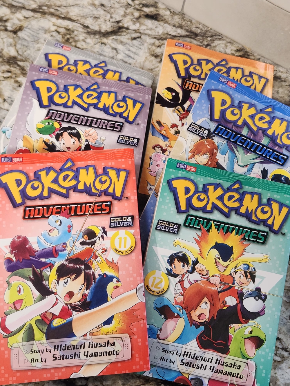 Pokémon Adventures: Gold & Silver Books. Volumes 9-14.